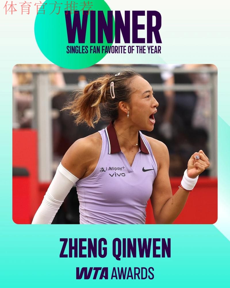 WTA各奖项陆续公布：萨巴伦卡荣膺最佳球员，郑钦文两次上榜