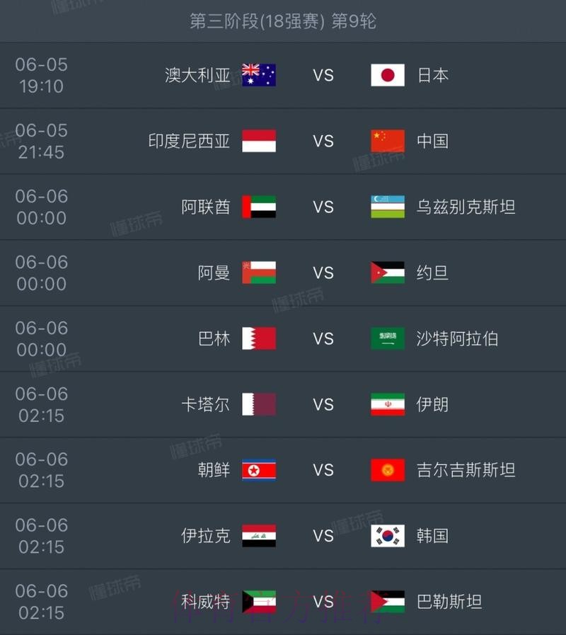 世界杯赛程最新 世界杯赛程最新